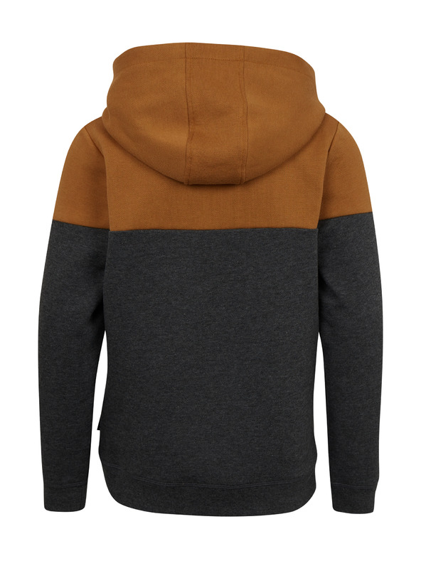 Sam 73 Szürke és barna fiú kapucnis pulóver SAM 73 Sall