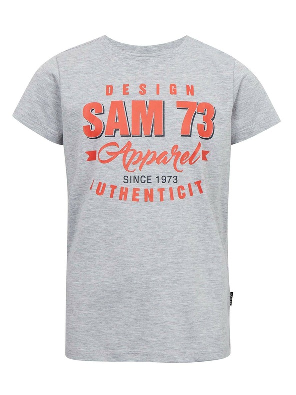 Sam 73 Világosszürke csíkos fiú póló SAM 73 Janson