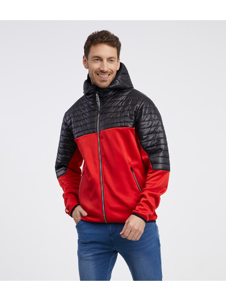 Sam 73 Fekete és piros férfi könnyű steppelt dzseki SAM 73 Vader