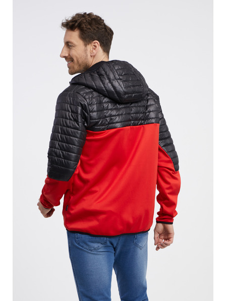 Sam 73 Fekete és piros férfi könnyű steppelt dzseki SAM 73 Vader