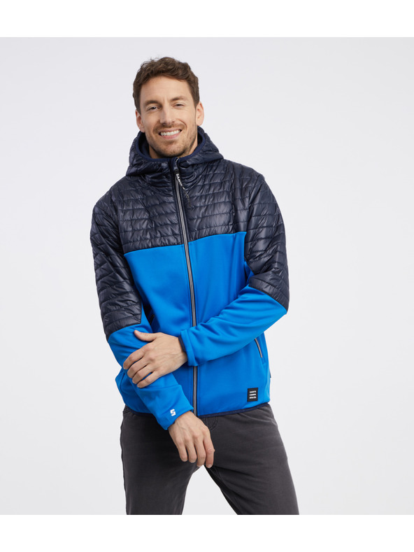 Sam 73 Fekete és kék férfi könnyű steppelt dzseki SAM 73 Vader