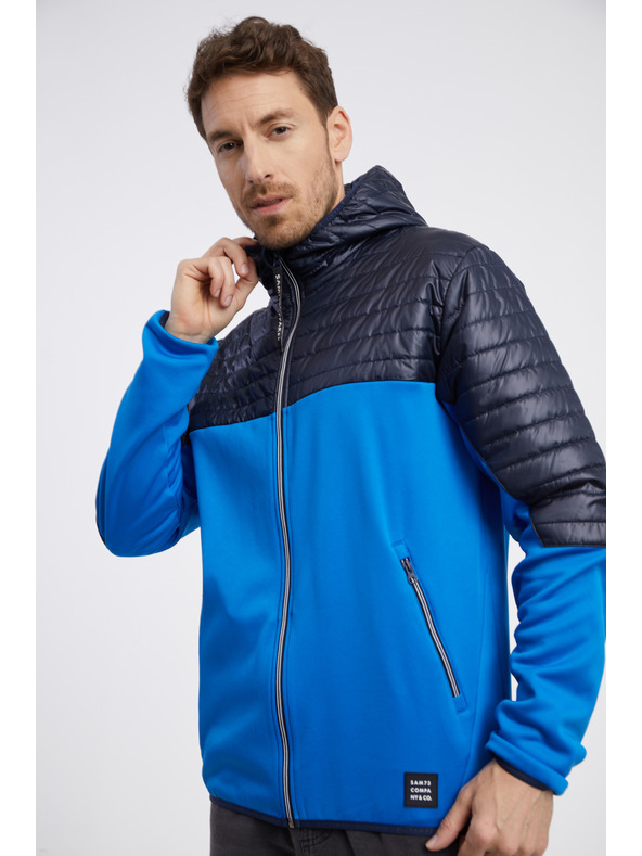 Sam 73 Fekete és kék férfi könnyű steppelt dzseki SAM 73 Vader