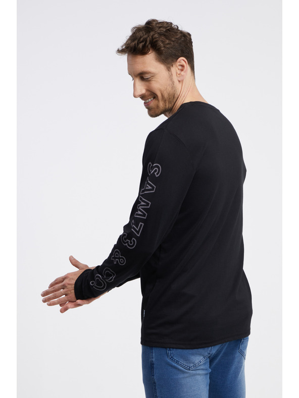 Sam 73 Fekete férfi hosszú ujjú póló SAM 73 Regulus