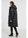 Sam 73 Fekete női téli, túlméretezett steppelt kabát SAM 73