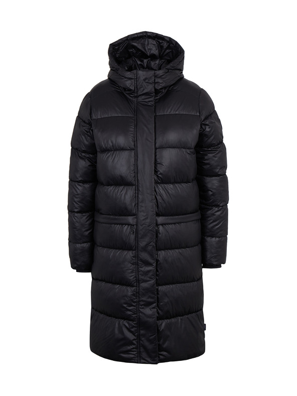 Sam 73 Fekete női téli, túlméretezett steppelt kabát SAM 73