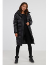 Sam 73 Fekete női téli, túlméretezett steppelt kabát SAM 73