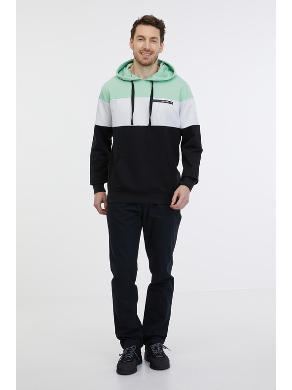Sam 73 Zöld és fekete férfi kapucnis pulóver SAM 73 Gerado