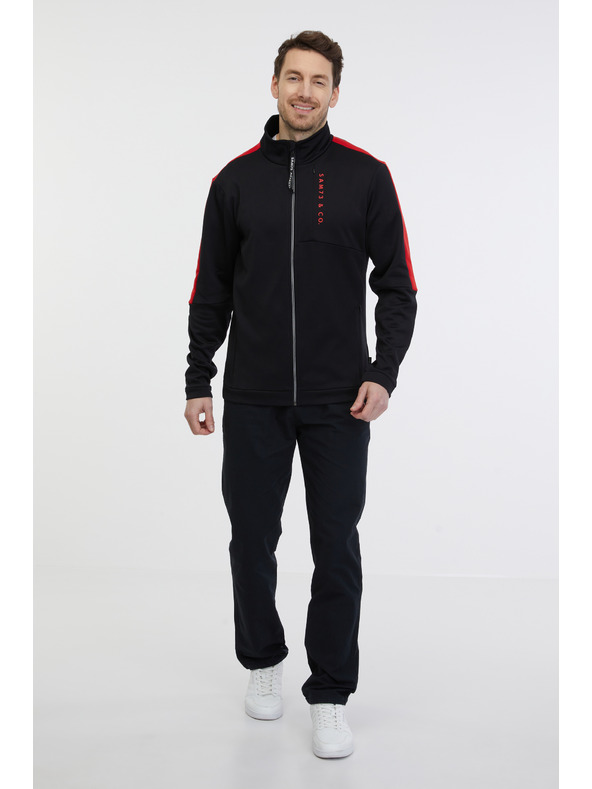 Sam 73 Fekete férfi cipzáras pulóver SAM 73 Lucas