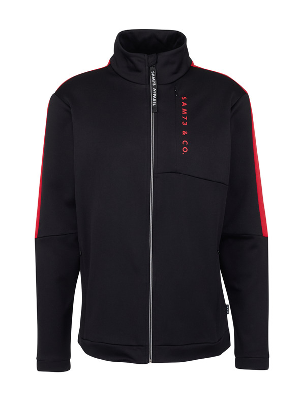 Sam 73 Fekete férfi cipzáras pulóver SAM 73 Lucas