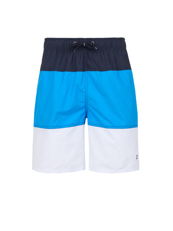 Sam 73 Fehér és kék csíkos férfi fürdőruha SAM 73 Dion