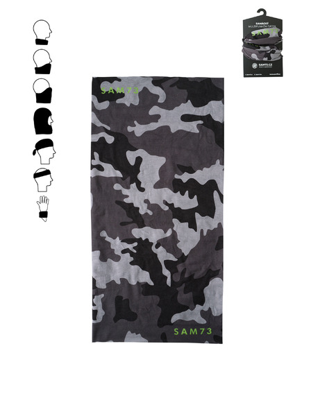 Sam 73 Szürke mintás többfunkciós sál SAM 73