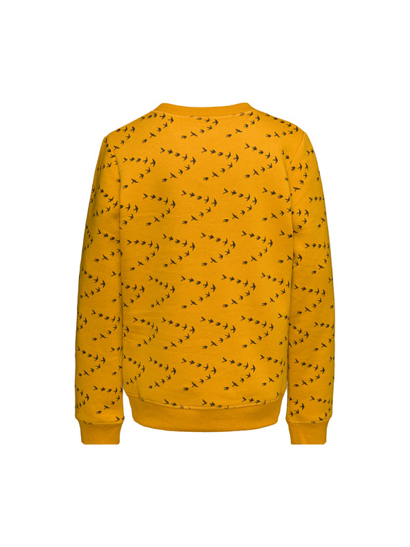 Sam 73 Mustárszínű, mintás lány pulóver SAM 73