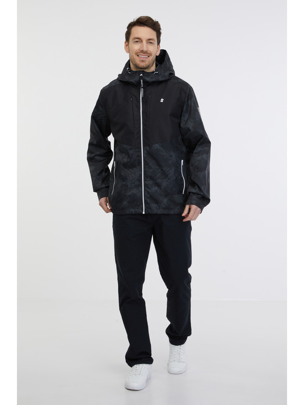 Sam 73 Fekete férfi könnyű, mintás kabát SAM 73 Antonio