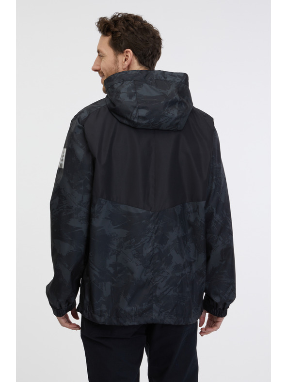 Sam 73 Fekete férfi könnyű, mintás kabát SAM 73 Antonio