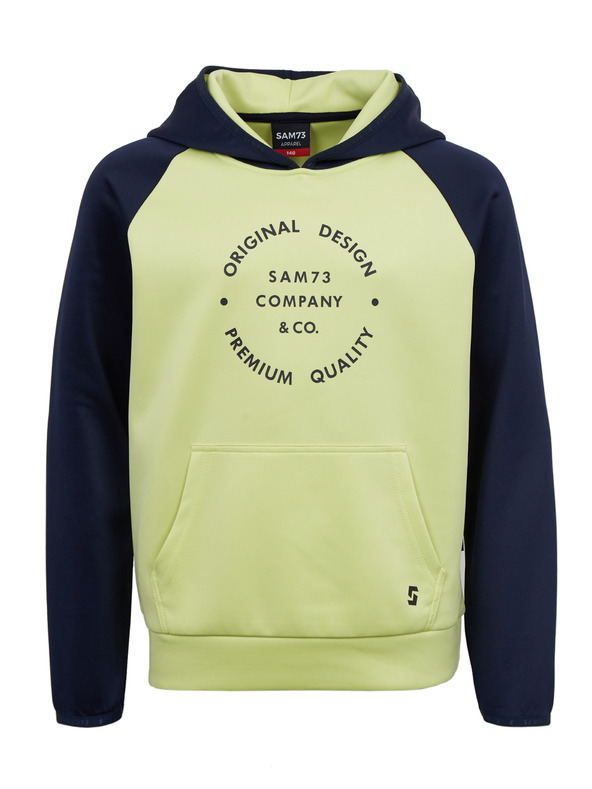 Sam 73 Kék és sárga fiú kapucnis pulóver SAM73 Draco