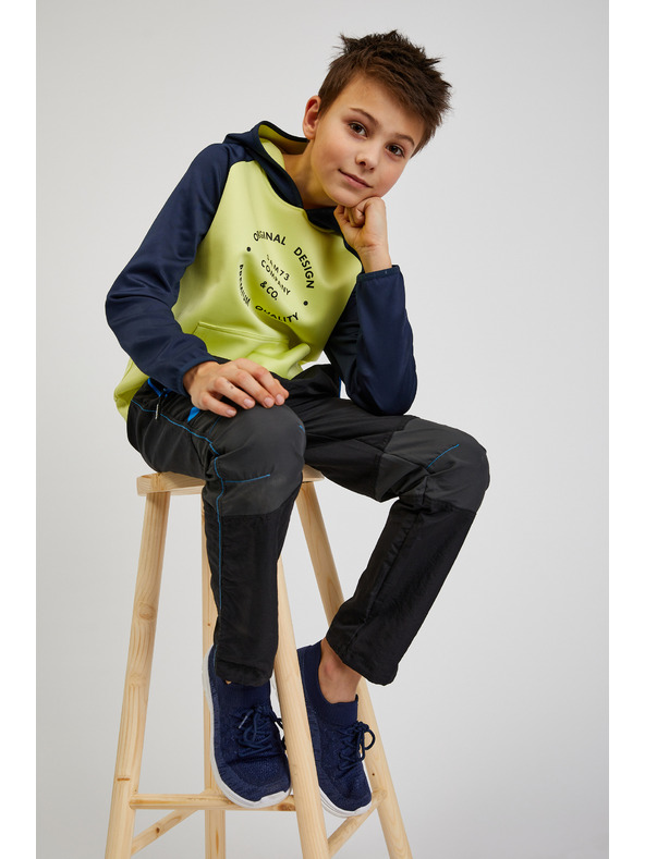 Sam 73 Kék és sárga fiú kapucnis pulóver SAM73 Draco