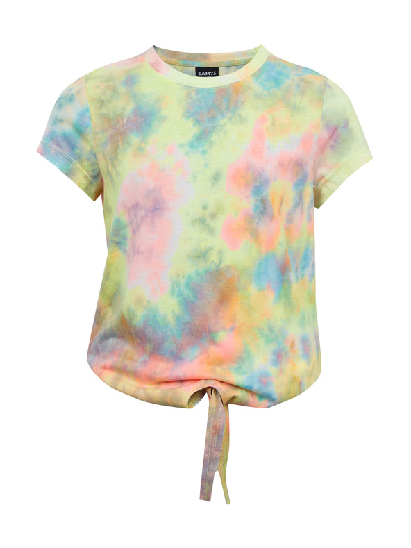 Sam 73 Türkiz és sárga mintás női póló SAM73 Auriga