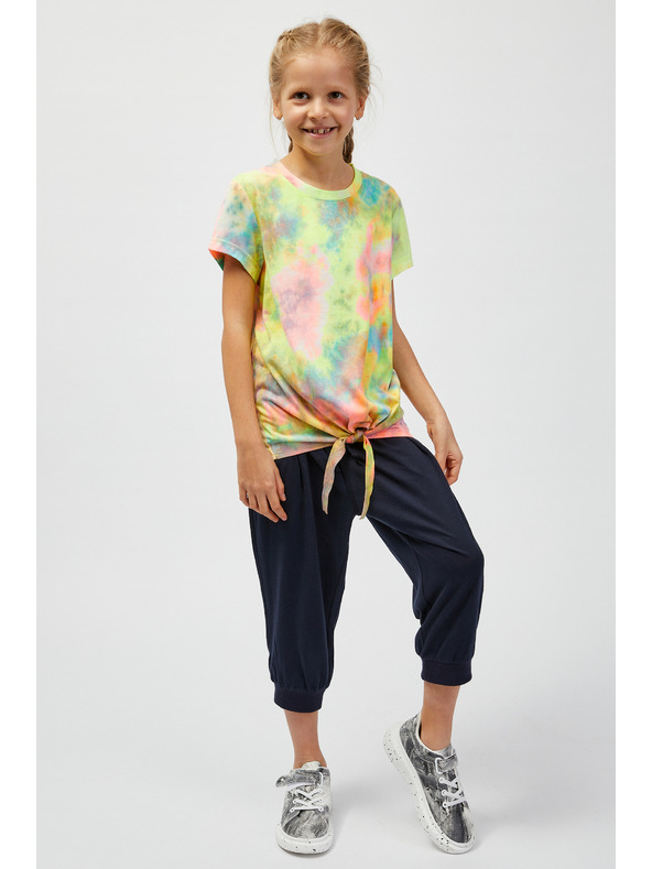 Sam 73 Türkiz és sárga mintás női póló SAM73 Auriga