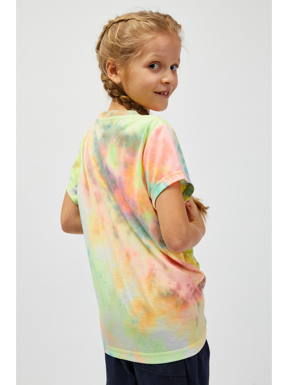 Sam 73 Türkiz és sárga mintás női póló SAM73 Auriga