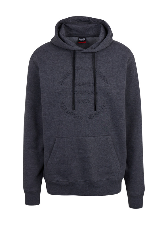 Sam 73 Szürke, szürke férfi kapucnis pulóver SAM 73 Albus