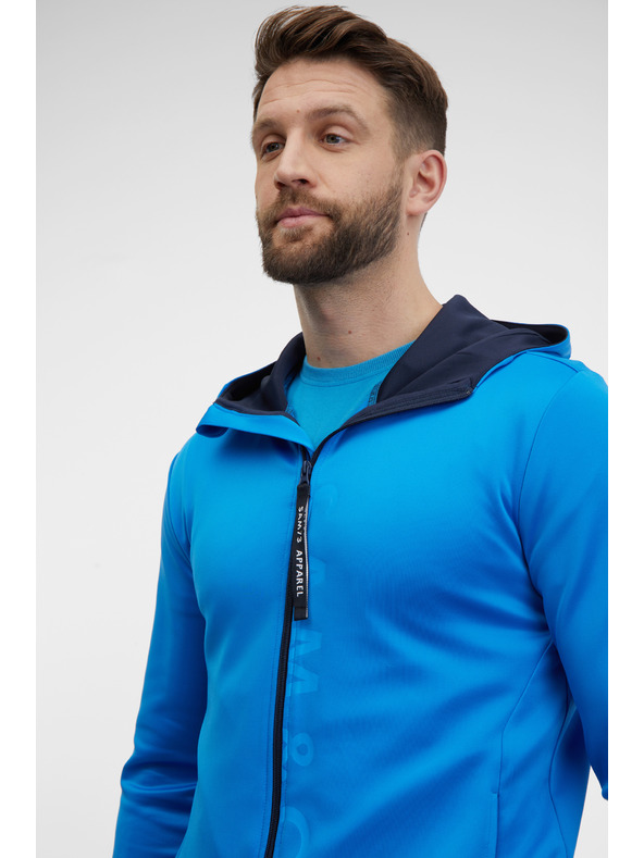 Sam 73 Kék férfi kapucnis pulóver cipzárral SAM 73 Emanuel