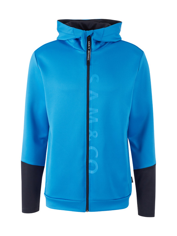 Sam 73 Kék férfi kapucnis pulóver cipzárral SAM 73 Emanuel