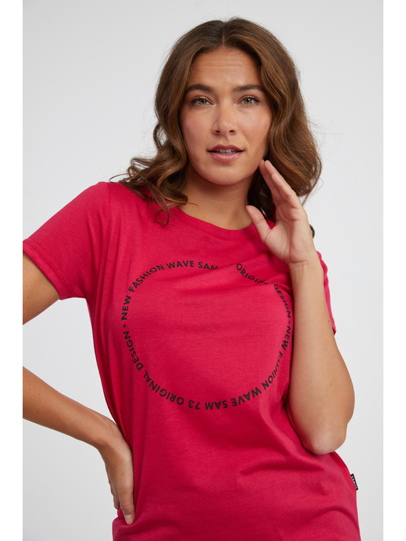 Sam 73 Sötét rózsaszín női póló SAM 73 Doris