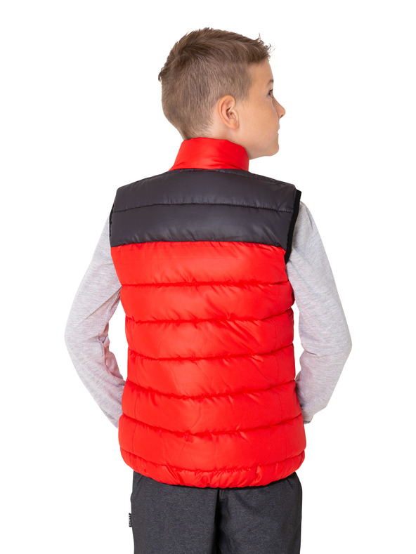 Sam 73 Fekete és piros fiú steppelt mellény SAM 73 Roger