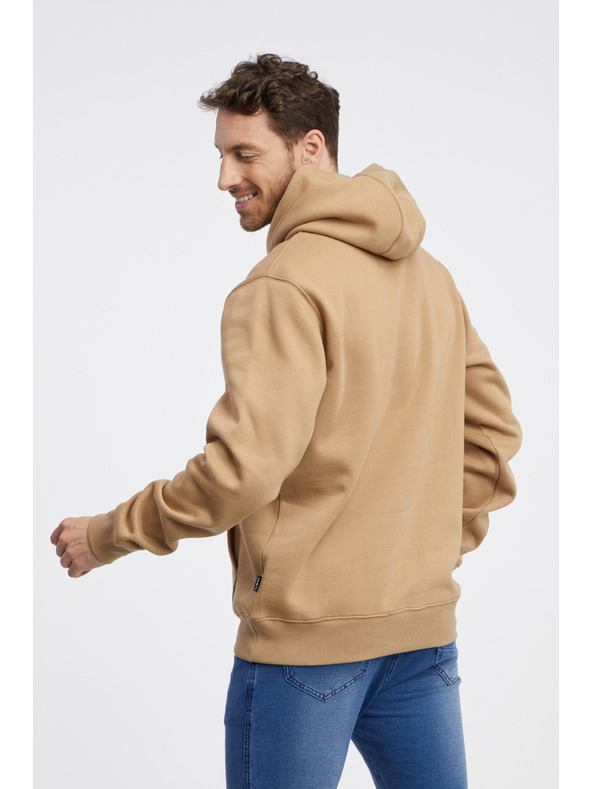 Sam 73 Világosbarna férfi kapucnis pulóver SAM 73 Albus