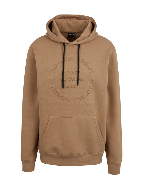 Sam 73 Világosbarna férfi kapucnis pulóver SAM 73 Albus