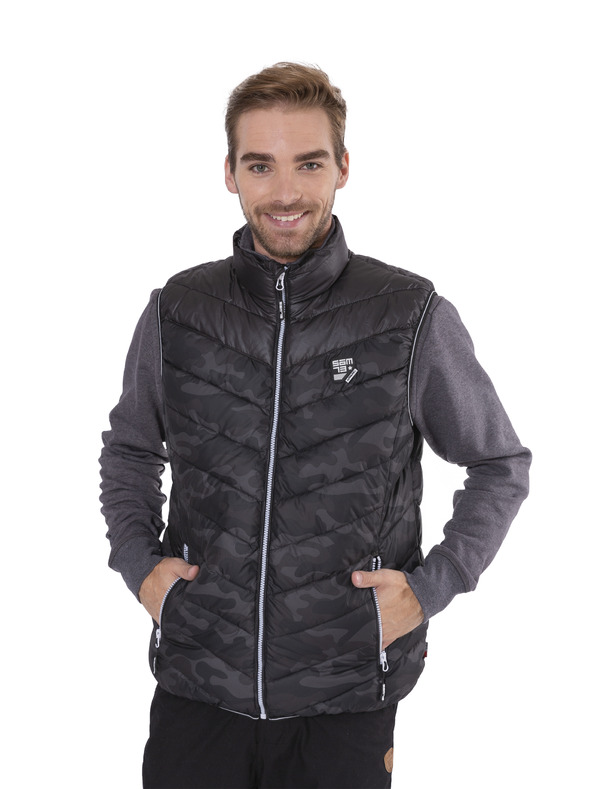 Sam 73 Fekete férfi steppelt katonai mellény SAM 73 Gorm