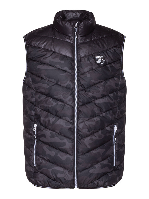 Sam 73 Fekete férfi steppelt katonai mellény SAM 73 Gorm