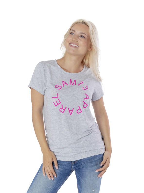 Sam 73 Világosszürke női nyomtatott póló SAM 73 Arias