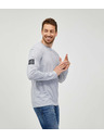 Sam 73 Világosszürke férfi csíkos póló Sam 73