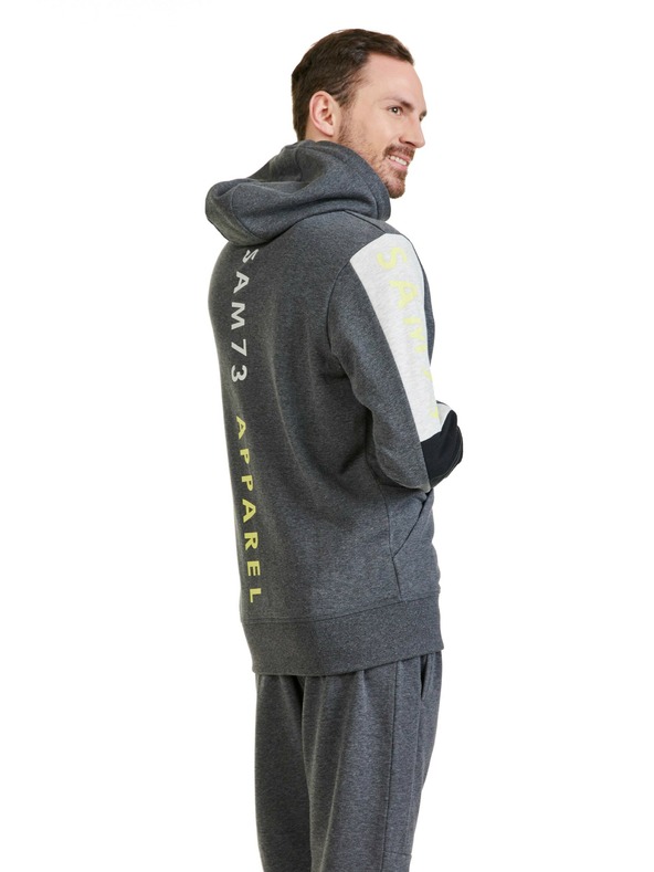 Sam 73 Sötétszürke férfi pulóver SAM 73 Gordon