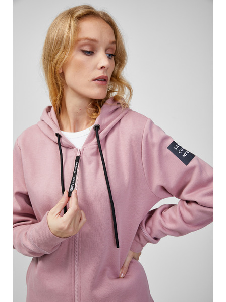 Sam 73 Régi rózsaszín női kapucnis pulóver cipzárral SAM 73 Drusilia