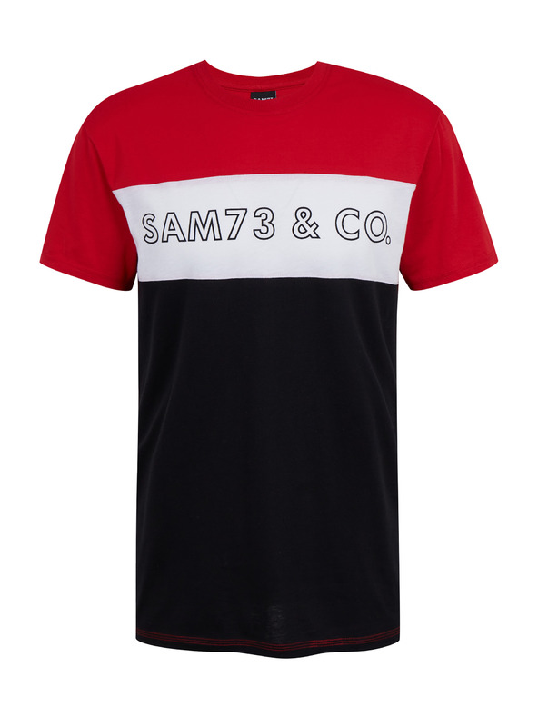 Sam 73 Fekete-piros férfi póló SAM 73 Seamus