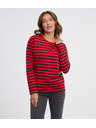 Sam 73 Piros női csíkos, hosszú ujjú póló SAM 73 Prudence