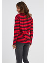 Sam 73 Piros női csíkos, hosszú ujjú póló SAM 73 Prudence
