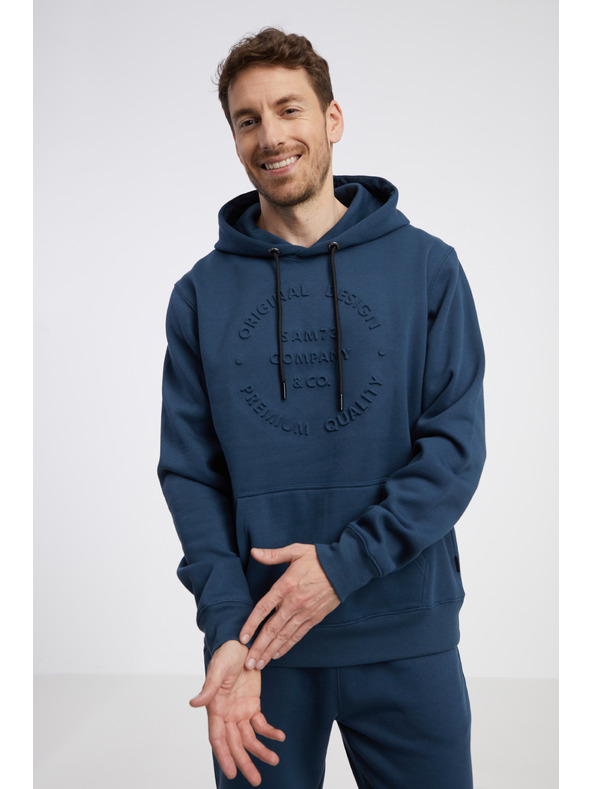 Sam 73 Sötétkék férfi kapucnis pulóver SAM 73 Albus