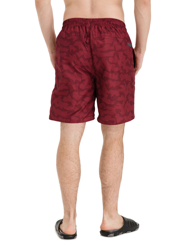 Sam 73 Férfi bordó mintás fürdőnadrág SAM 73