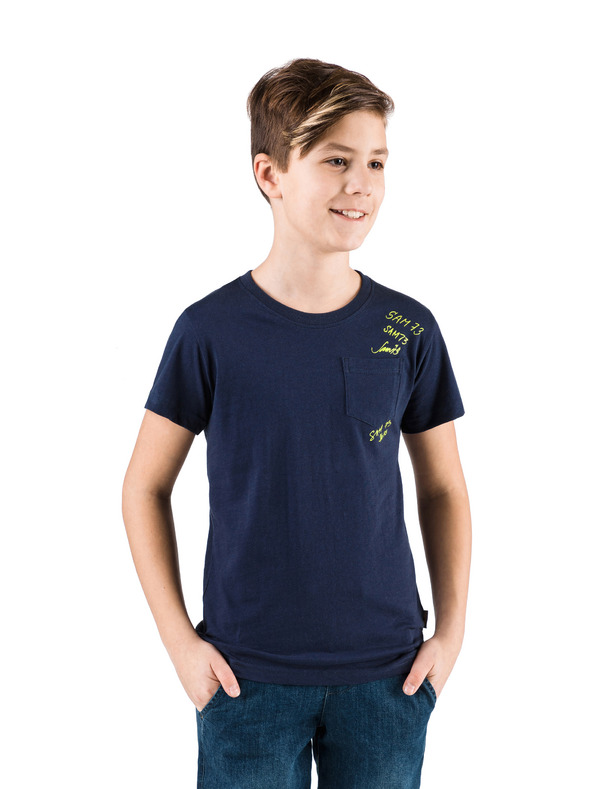 Sam 73 Sötétkék fiú póló zsebbel SAM 73