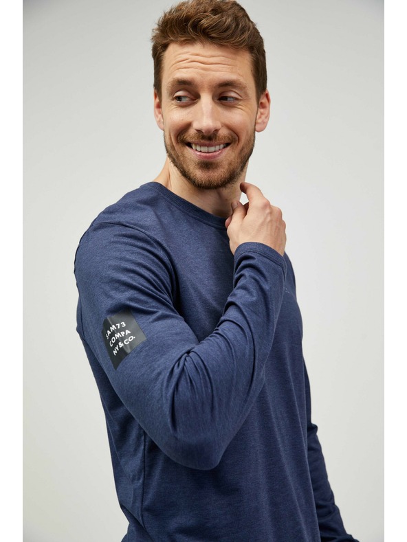 Sam 73 Sötétkék csíkos férfi póló Sam 73