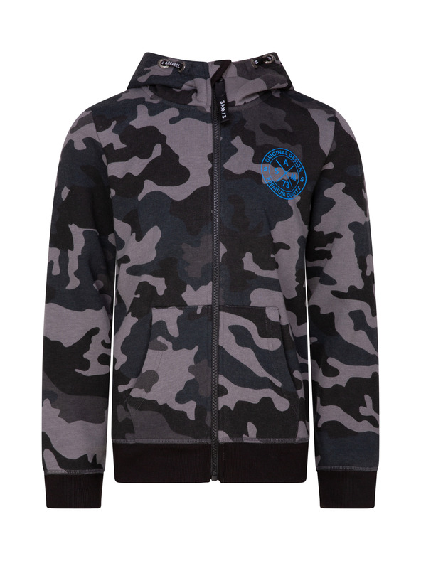 Sam 73 Sötétszürke fiú terepszínű pulóver SAM 73