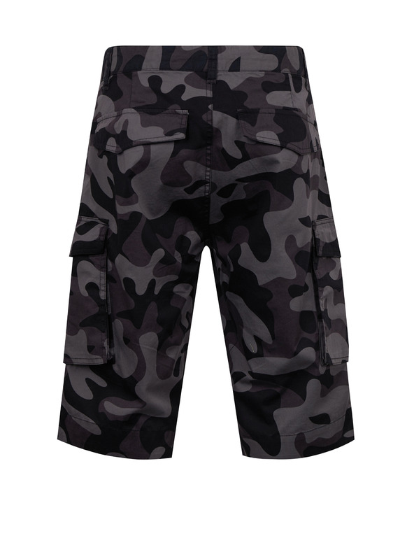 Sam 73 Sötétszürke mintás férfi rövidnadrág SAM 73 John