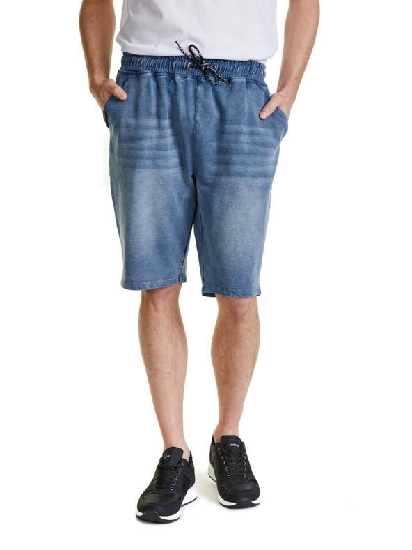 Sam 73 Kék férfi farmer rövidnadrág SAM 73 Gabriel
