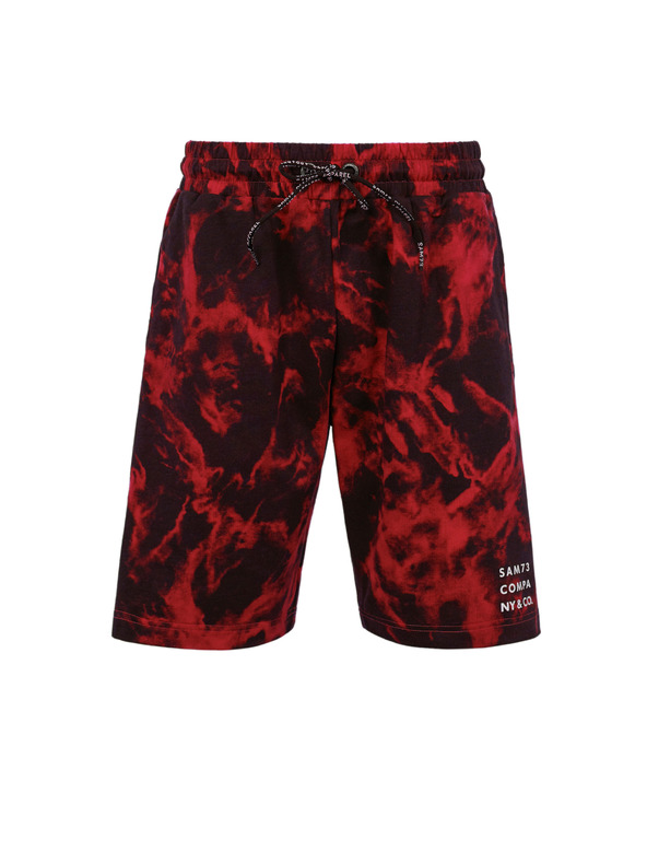 Sam 73 Piros férfi mintás rövidnadrág SAM 73 Benedict