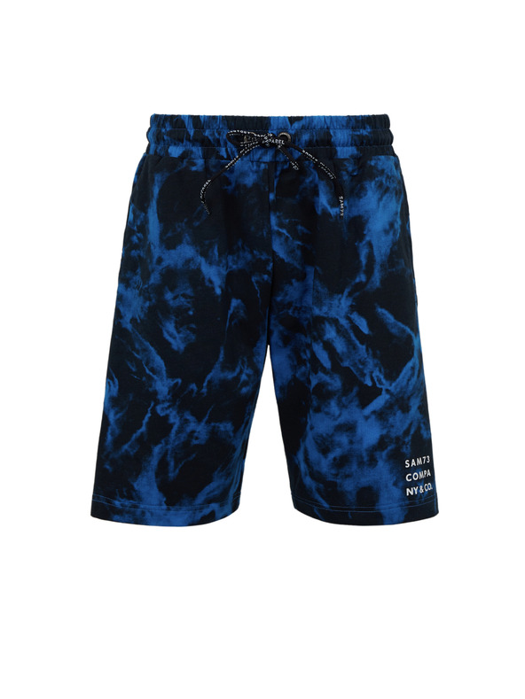 Sam 73 Kék férfi mintás rövidnadrág SAM 73 Benedict