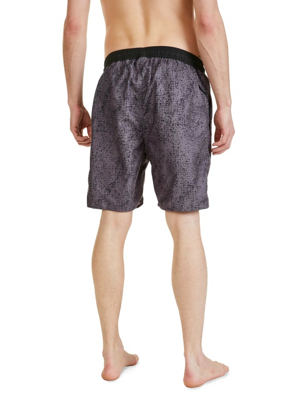 Sam 73 Sötétszürke férfi mintás rövidnadrág SAM 73 Noah