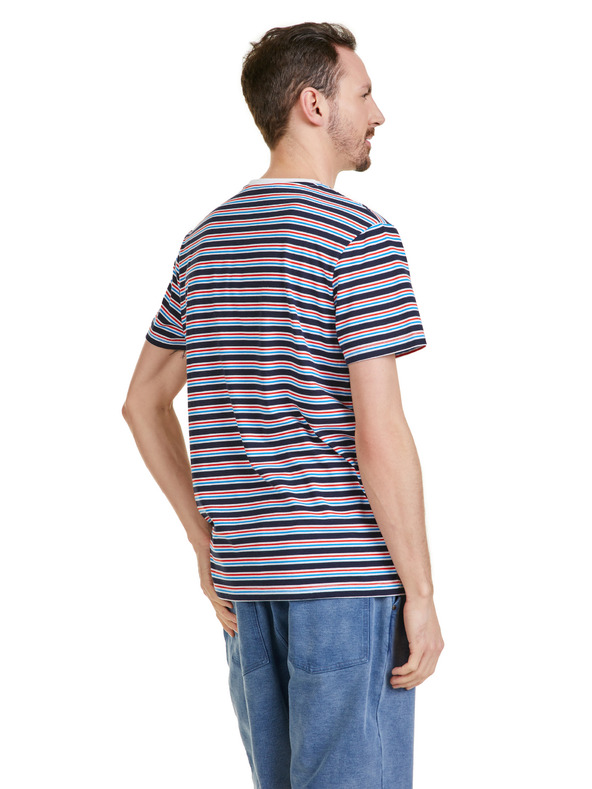 Sam 73 Sötétkék csíkos férfi póló SAM 73 Martin